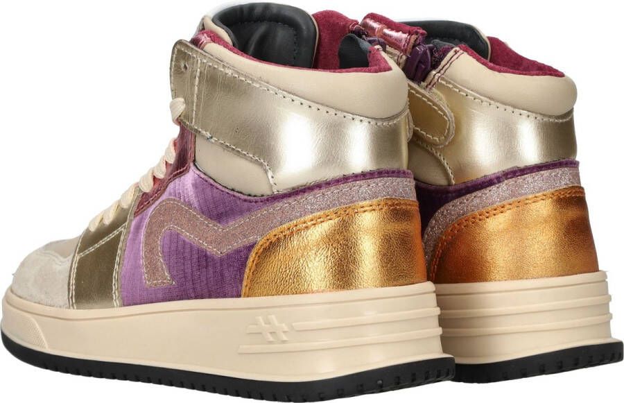 Hip sneakers paars multi Grijs Meisjes Leer 34 | Sneaker van