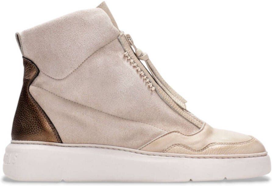 Hispanitas Beige Bolmet Leren Sneakers