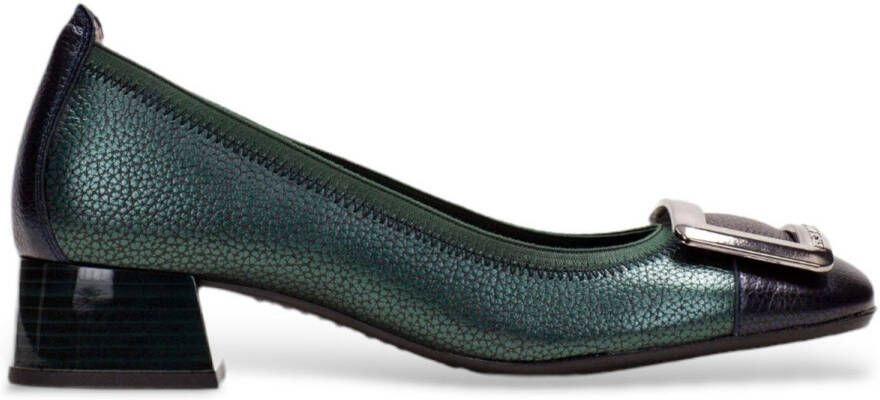 Hispanitas Bolmet blauw-groene leren schoenen
