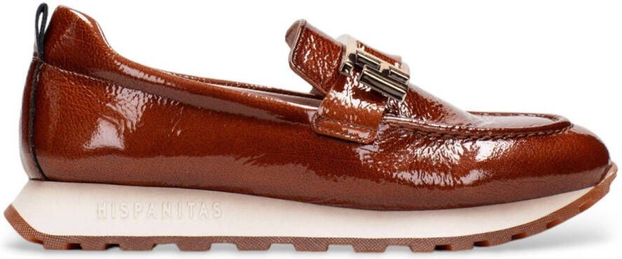 HISPANITAS Instappers Dames Hi243621 Lak Maat: 39 Materiaal: Lakleer Kleur: Zwart