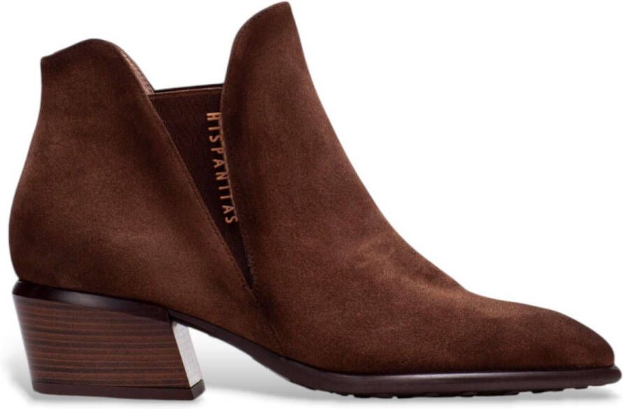 HISPANITAS Enkellaarsjes Dames Hi254270 Maat: 39 Materiaal: Leer Kleur: Bronskleurig - Foto 17