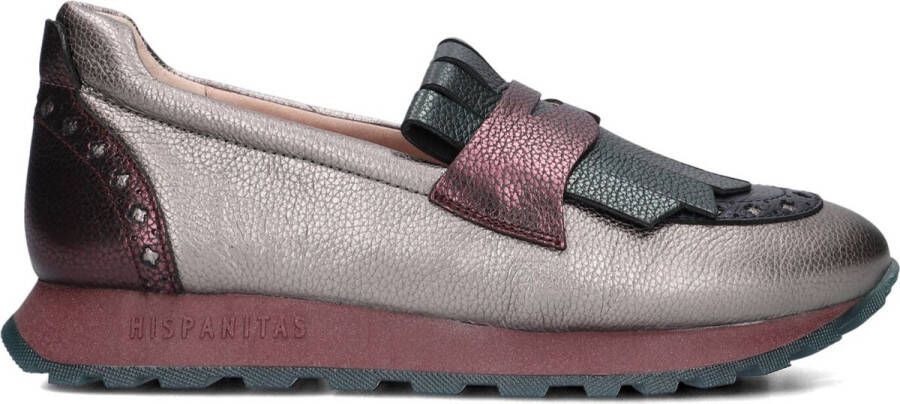 HISPANITAS Instappers Dames Chi243509 Met Maat: 37 Materiaal: Leer Kleur: Zilver