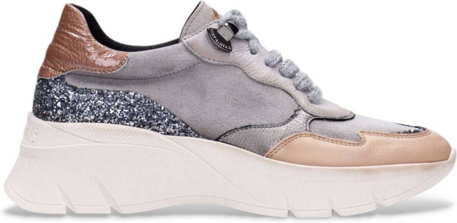 HISPANITAS Lage Sneakers Dames Chi243617 Maat: 41 Materiaal: Suède Kleur: Beige