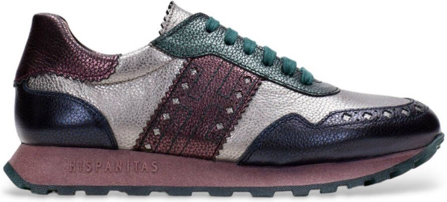 HISPANITAS Sneakers Dames Chi243623 Maat: 37 Materiaal: Leer Kleur: Groen