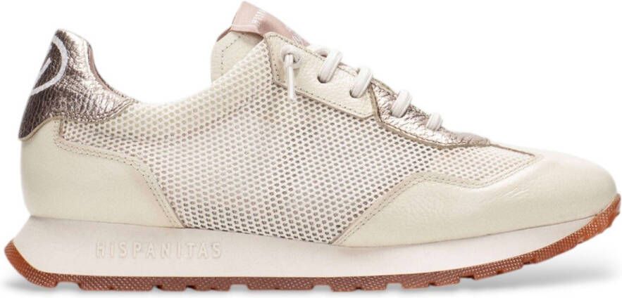 HISPANITAS Lage Sneakers Dames Chv253869 Maat: 42 Materiaal: Leer Kleur: Wit