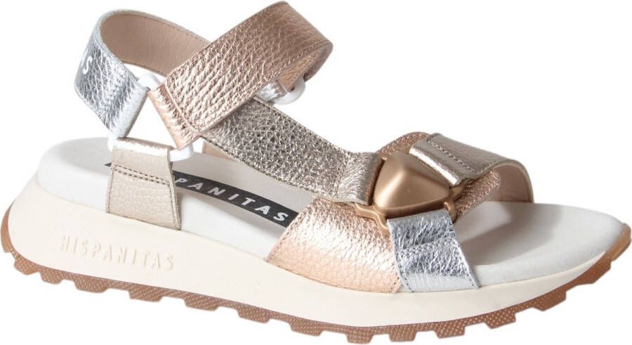 HISPANITAS Dames Chv253896 Maat: 39 Materiaal: Leer Kleur: Metallic