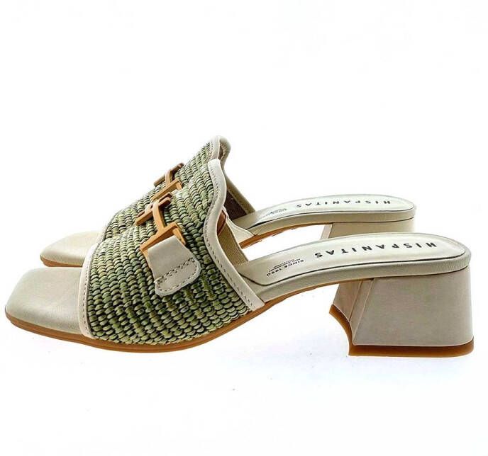Hispanitas Dames Slippers Rhv254071 Rafia Eucalipto Mintgroen