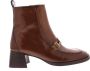 HISPANITAS Enkellaarsjes Dames Hi243727 Maat: 39 Materiaal: Lakleer Kleur: Cognac - Thumbnail 1