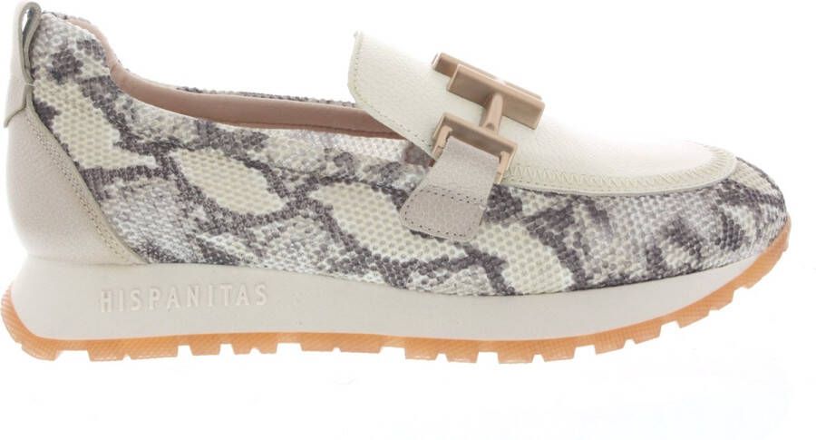 HISPANITAS Instappers Dames Hv253919 Maat: 40 Materiaal: Leer Kleur: Beige