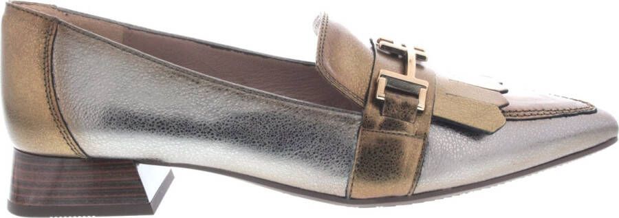 HISPANITAS Instappers Dames Chi243573 Met Maat: 37 Materiaal: Leer Kleur: Zilver