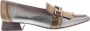 HISPANITAS Instappers Dames Chi243573 Met Maat: 37 Materiaal: Leer Kleur: Zilver - Thumbnail 1