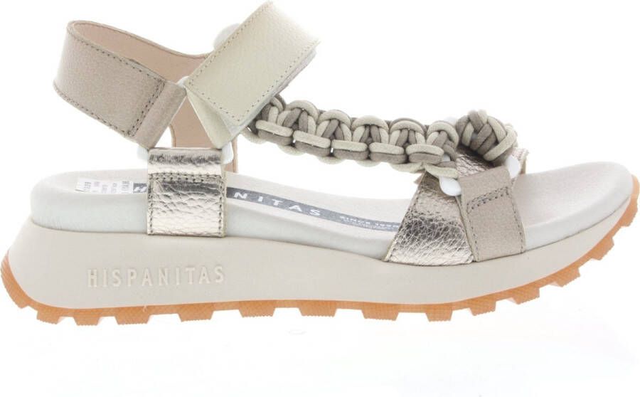 HISPANITAS Dames Hv253898 Maat: 38 Materiaal: Kunststof Kleur: Beige