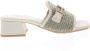 Hispanitas Dames Slippers Rhv254071 Rafia Eucalipto Mintgroen - Thumbnail 1
