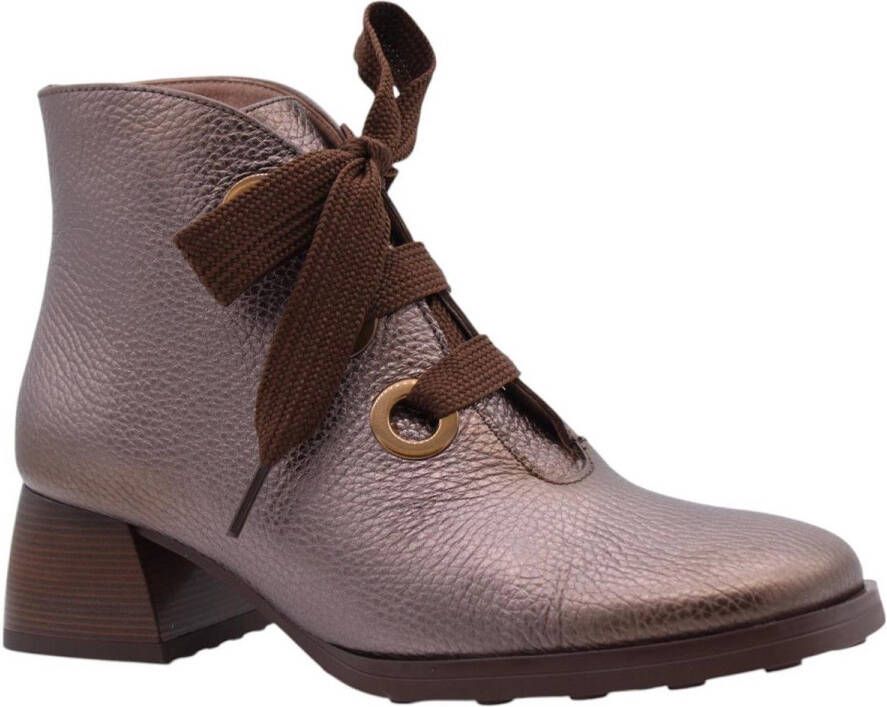 HISPANITAS Enkellaarsjes Dames Hi254270 Maat: 39 Materiaal: Leer Kleur: Bronskleurig - Foto 11