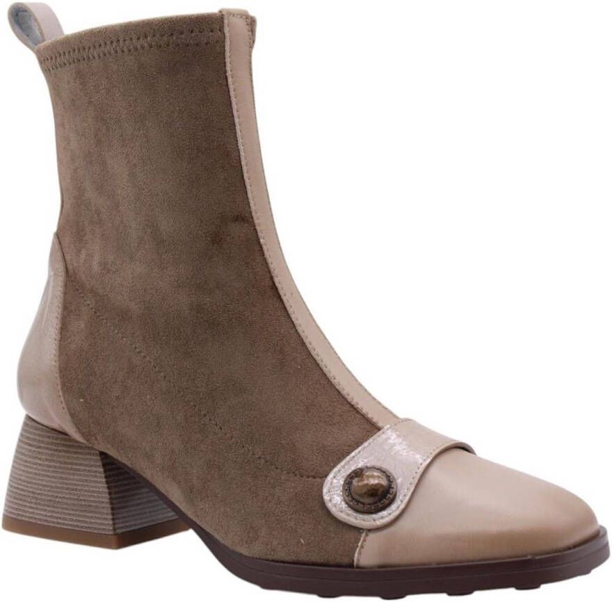 HISPANITAS Enkellaarsjes Dames Hi254270 Maat: 39 Materiaal: Leer Kleur: Bronskleurig - Foto 3