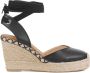 HISPANITAS Espadrilles Dames Hv243382 Maat: 38 Materiaal: Leer Kleur: Zwart - Thumbnail 1