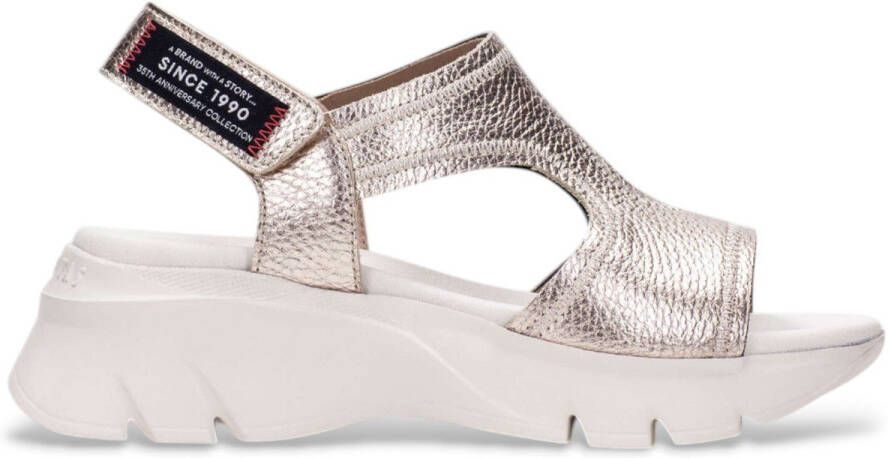 Hispanitas Gouden Dakar Leren Sandalen