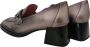 Hispanitas Metallic grijze Milan mocassin schoen Gray Dames - Thumbnail 1