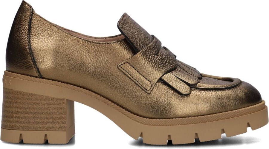 HISPANITAS Instappers Dames Hi243610 Maat: 40 Materiaal: Leer Kleur: Goud