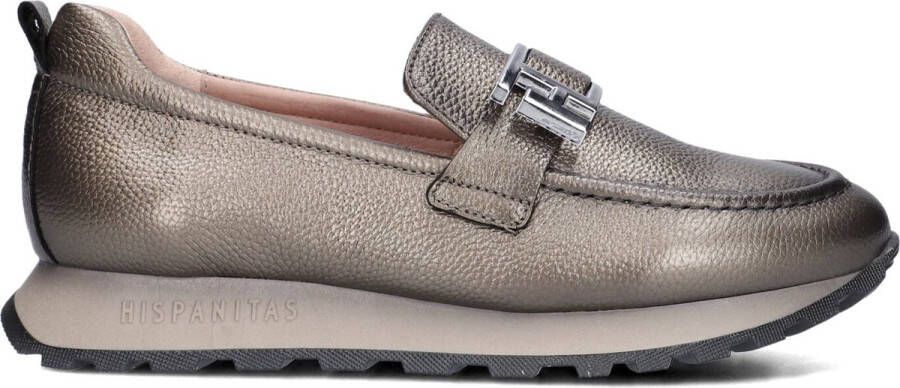 HISPANITAS Instappers Dames Hi243621 Maat: 36 Materiaal: Leer Kleur: Brons