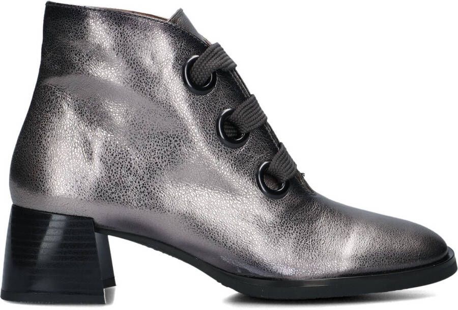 HISPANITAS Enkellaarsjes Dames Hi243635 Maat: 37 Materiaal: Leer Kleur: Zilver