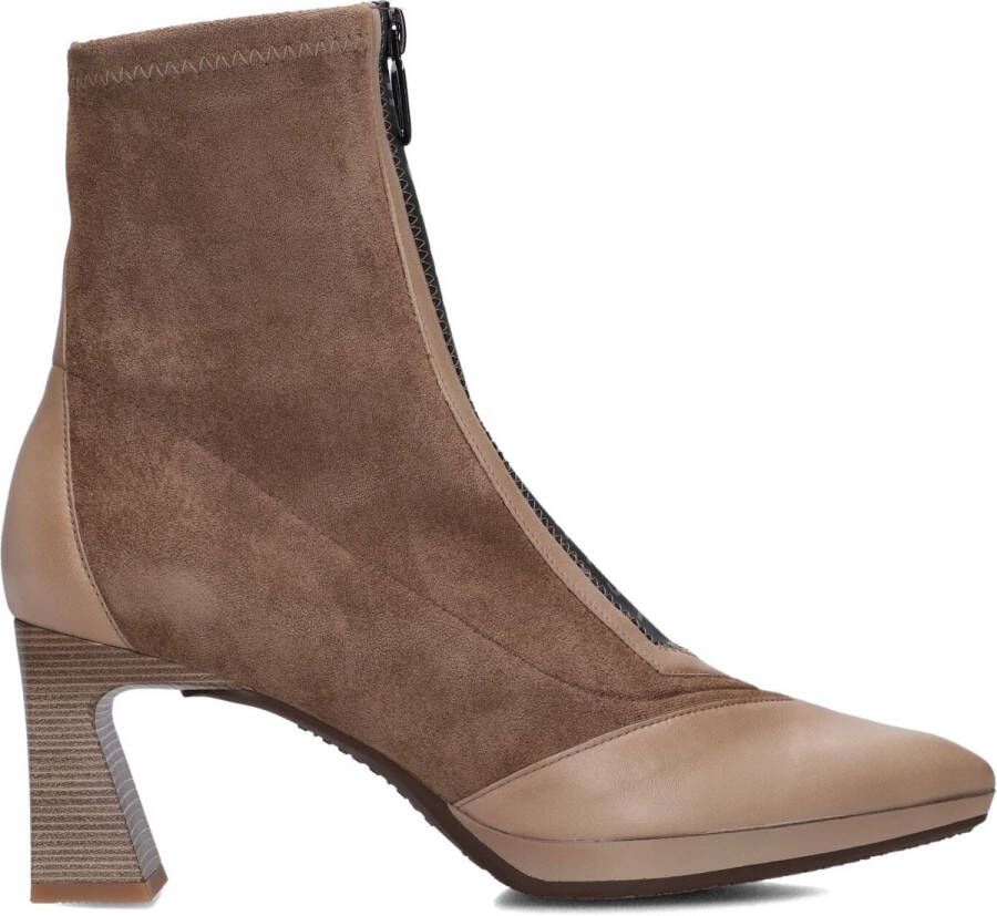 HISPANITAS Enkellaarsjes Dames Hi254186 Maat: 39 Materiaal: Suède Kleur: Taupe