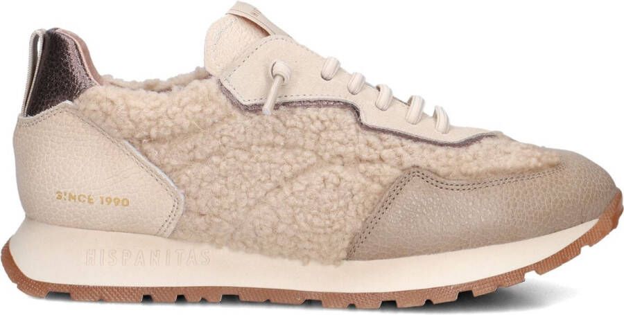HISPANITAS Lage Sneakers Dames Hi254209 Maat: 42 Materiaal: Leer Kleur: Beige - Foto 4