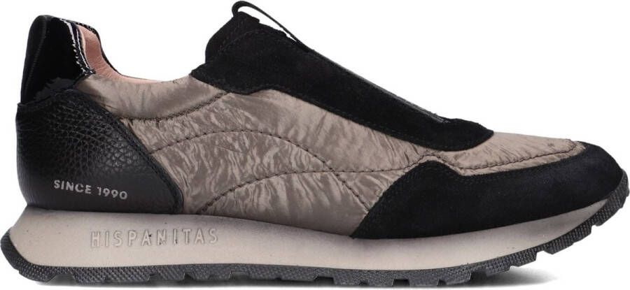 HISPANITAS Lage Sneakers Dames Hi254222 Maat: 41 Materiaal: Suède Kleur: Zwart