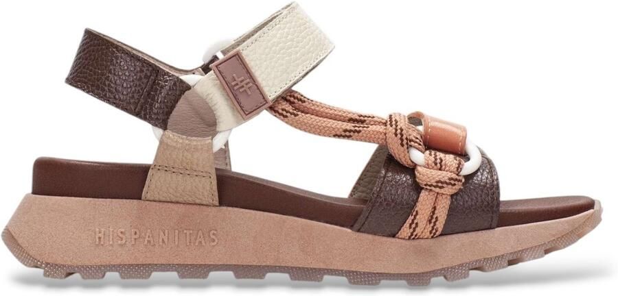 Hispanitas Ambar bruine sandalen