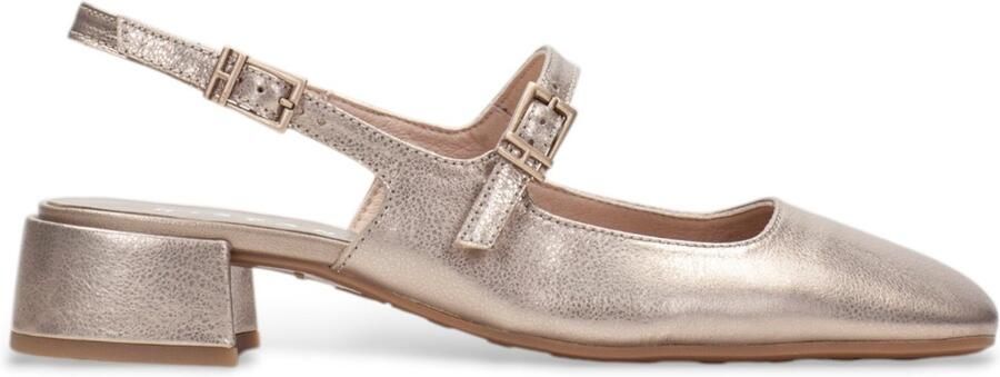 Hispanitas Ballerina's in goudkleurig havenleer