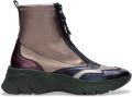 Hispanitas Bronzen leren sport enkellaarsjes - Multicolor