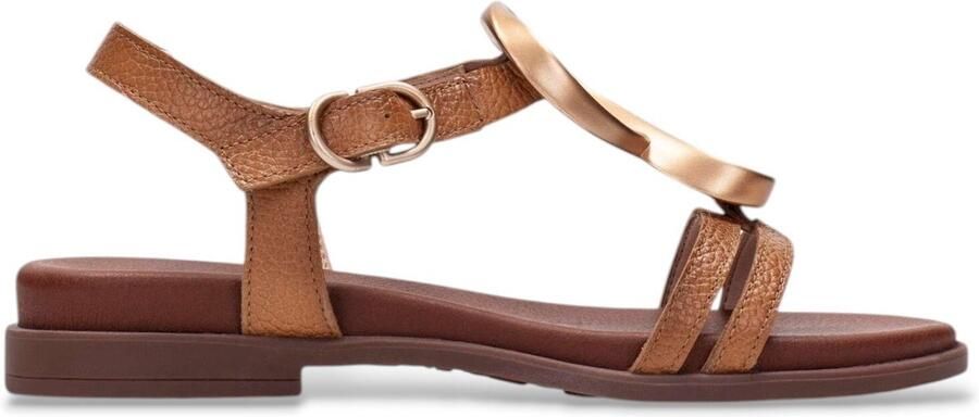 Hispanitas Bruine Bolero Leren Sandalen