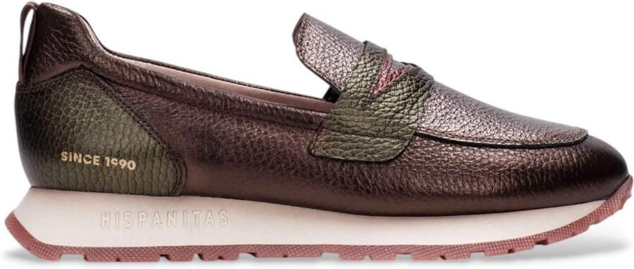 Hispanitas Bruine Kansas Leren Mocassins