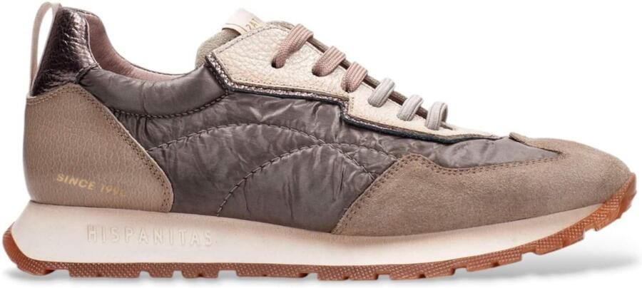HISPANITAS Lage Sneakers Dames Hi254209 Maat: 42 Materiaal: Leer Kleur: Beige - Foto 7