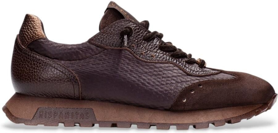 Hispanitas Bruine leren sneakers Oregon
