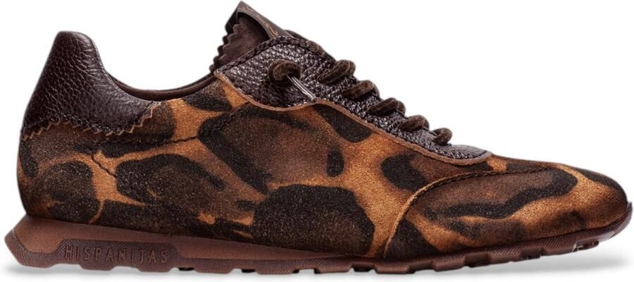 Hispanitas Bruine leren Zinnia sneakers