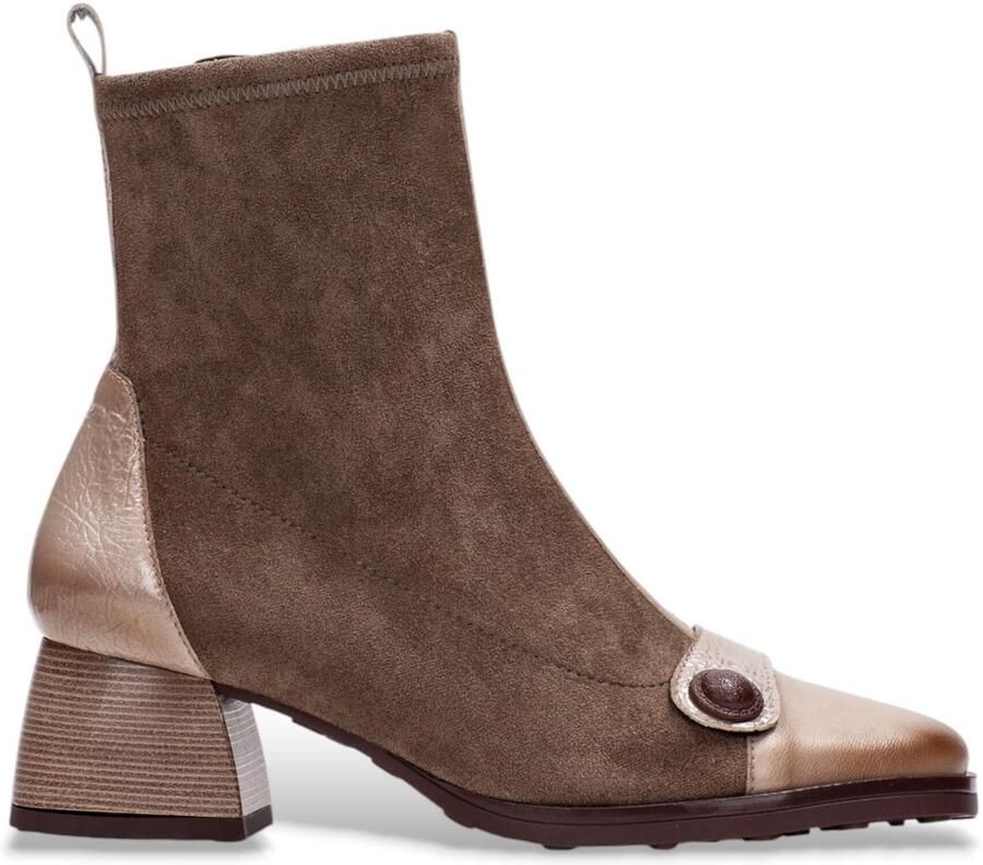 HISPANITAS Enkellaarsjes Dames Hi254270 Maat: 39 Materiaal: Leer Kleur: Bronskleurig - Foto 6