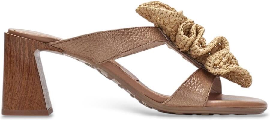 Hispanitas Bruine natuurleren sandalen