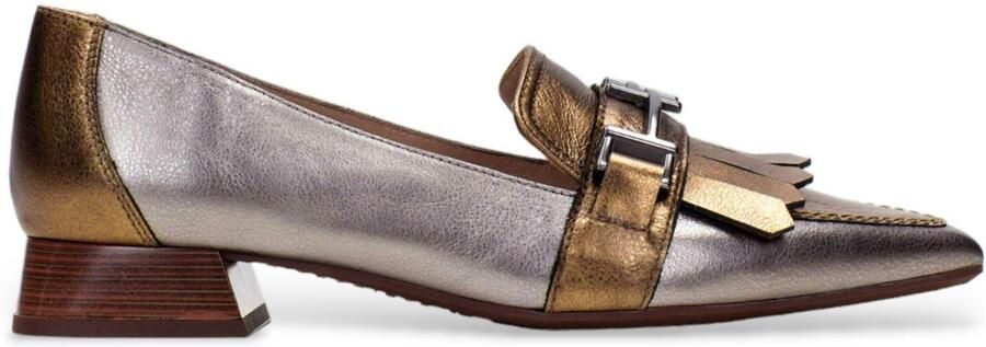 HISPANITAS Instappers Dames Chi243573 Met Maat: 37 Materiaal: Leer Kleur: Zilver