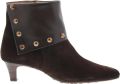Hispanitas Dames Enkellaars Hi265062 Espresso Donkerbruin - Donkerbruin