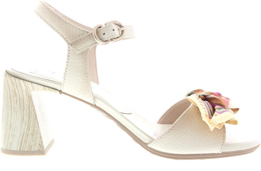 HISPANITAS Sandalen met Hak Dames Hv264868 Maat: 40 Materiaal: Leer Kleur: Beige
