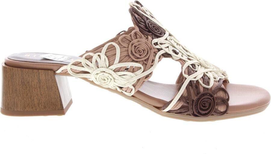 HISPANITAS Slippers Dames Hv264841 Maat: 40 Materiaal: Raffia Kleur: Beige