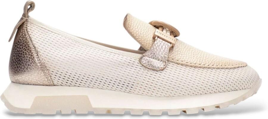 Hispanitas Formentera beige leren mocassins