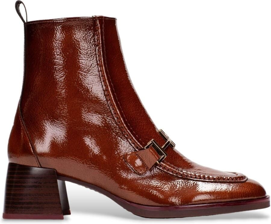 Hispanitas Hi243727 Enkellaarsjes Enkelboots met rits Dames Cognac