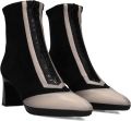 HISPANITAS Enkellaarsjes Dames Hi254186 Leer Zwart - Beige