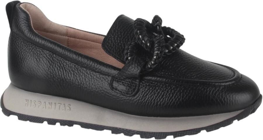 HISPANITAS Instappers Dames Hi254238 Maat: 38 Materiaal: Leer Kleur: Zwart - Foto 2