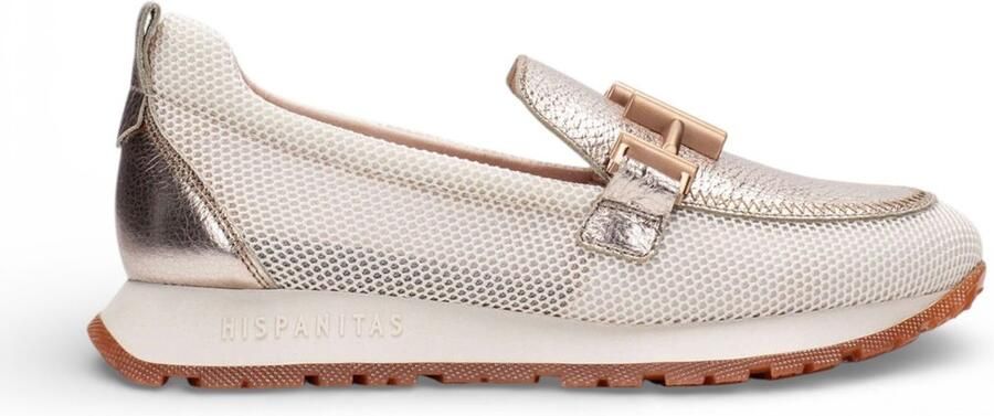 Hispanitas HV253919 LATTE dames instappers sportief metallic - Foto 2