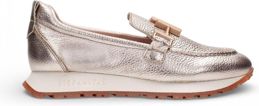 HISPANITAS Instappers Dames Hv253949 Maat: 38 Materiaal: Leer Kleur: Goud - Foto 2