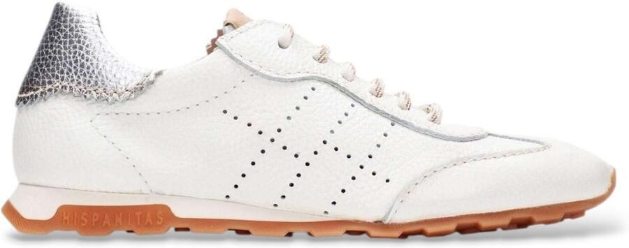 HISPANITAS Lage Sneakers Dames Hv264502 Maat: 40 Materiaal: Leer Kleur: Beige