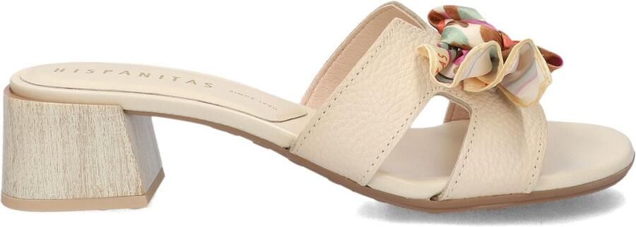 HISPANITAS Slippers Dames Hv264768 Maat: 35 Materiaal: Leer Kleur: Beige
